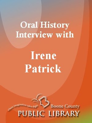 cover image of Oral History Interview with Irene Patrick
